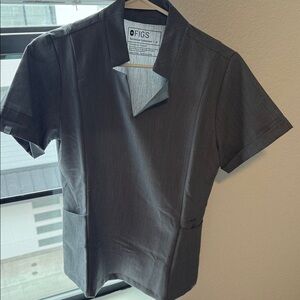 Figs Charcoal Inala Slim Top